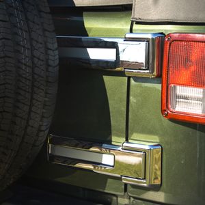 Jeep Wrangler JK Chrome Taillgate Hinge Covers-Pair (2007-2018)
