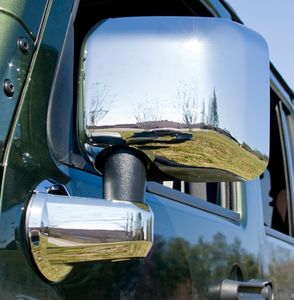 Jeep Wrangler JK Mirror & Mirror Arm Chrome Cover Kit (2007-2018)