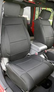 Jeep Wrangler JK Neoprene Front Seat Covers With ABS Flaps-Pair (2007-2010)