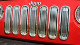 Jeep Wrangler (JK) Polished Aluminum Billet Grille Insert Set (2007-2018)