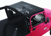 Jeep Wrangler (JK) Roll Bar Top Mesh Cover w/Corner Pockets (2010-2011)