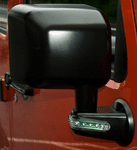 Jeep Wrangler JK Single Black Mirror W/LED Turn Signal Indicators (2007-2018)