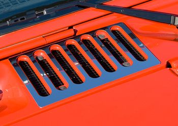 Jeep Wrangler Jk Stainess Steel Hood Vent Cover (2007-2018)
