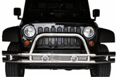 Jeep Wrangler JK Stainless Steel Front Tube Bumper With Grill Guard (2007-2018)
