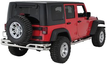 Jeep Wrangler JK Stainless Steel Rear Tube Bumper (2007-2018)