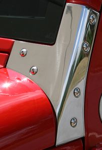 Jeep Wrangler (JK) Stainless Steel Windshield Bracket - Pair (2007-2018)
