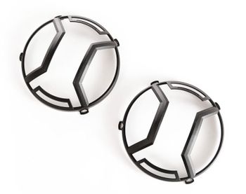 Jeep Wrangler JK Textured Black Elite Headlight Euro Guards (2007-2018)
