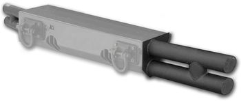 Jeep Wrangler JK XHD Textured Black Front Bumper Tube Ends (2007-2013)