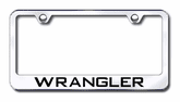 Jeep Wrangler Laser Etched Stainless Steel License Plate Frame