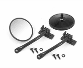 Jeep Wrangler Black Quick-Release Mirror Relocation Kit-Pair (1997-2018)
