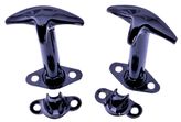 Jeep Wrangler or CJ Black Hood Catch Kit (Pair)