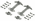 Jeep Wrangler or CJ Stainless Steel Hood Catch Kit-Pair (1942-1995)
