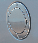 Jeep Wrangler Polished Aluminum Billet Style Gas Cover (1997-2006)