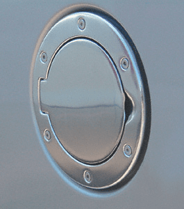 Jeep Wrangler Polished Aluminum Billet Style Gas Cover (1997-2006)