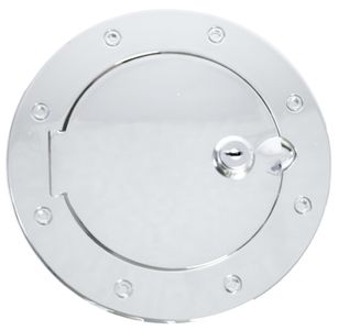 Jeep Wrangler Polished Aluminum Locking Gas Hatch Cover (1997-2006)