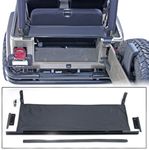 Jeep Wrangler Replacement Tailgate Bar with Black Denim Tonneau (1987-2006)