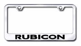Jeep Wrangler Rubicon Laser Etched Stainless Steel License Plate Frame
