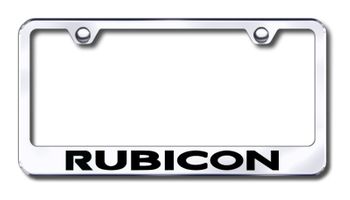 Jeep Wrangler Rubicon Laser Etched Stainless Steel License Plate Frame
