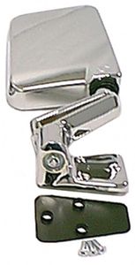 Jeep Wrangler Single Chrome Side Mirror (1987-2002)