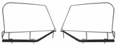 Jeep Wrangler Soft Top Upper Skin Steel Door Frames (1997-2006)