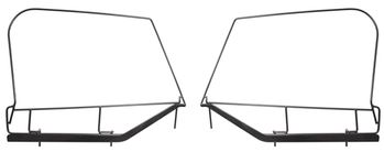 Jeep Wrangler Soft Top Upper Skin Steel Door Frames (1997-2006)