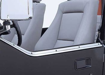 Jeep Wrangler Stainless Steel Half Door Retaining Channel