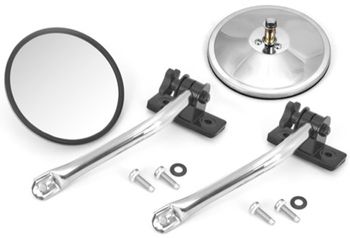 Jeep Wrangler Stainless Steel Quick Release Mirror Relocation Kit-Pair (1997-2018)