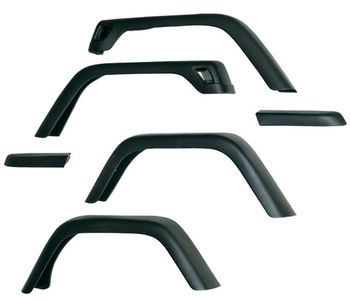 Jeep Wrangler TJ 6 Piece 7" Wide Fender Flare Kit (1997-2006)