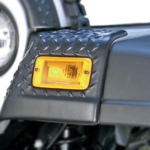 Jeep Wrangler (TJ) Black Front Fender Body Armor Guards (Pair)