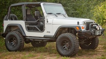Jeep Wrangler TJ Black Textured Tube Doors-Pair (1997-2006)