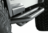 Jeep Wrangler & Unlimited Black Textured Side Armor (1987-2006)
