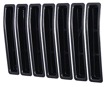 Jeep Wrangler & Unlimited Black Trim Grille Inserts (1997-2006)