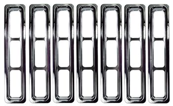 Jeep Wrangler & Unlimited Chrome Trim Grille Inserts (1997-2006)