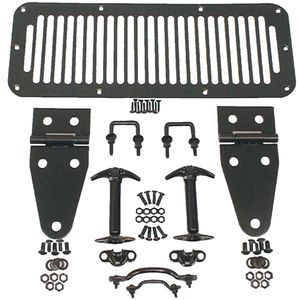 Jeep Wrangler/unlimited & CJ Black Complete Hood Kit (1978-1995)