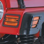 Jeep Wrangler & Unlimited Front Side Marker & Park Black Euro Guards (1997-2006)