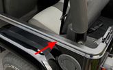Jeep Wrangler Unlimited (LJ) Black Body Tub Rail Armor - Pair (2004-2006)