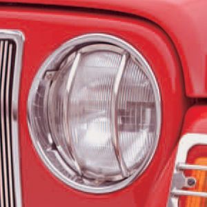 Jeep Wrangler/Unlimited Stainless Steel Euro Style Headlight Cover (1997-2006)