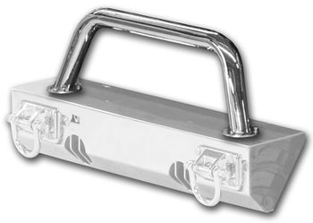 Jeep Wrangler XHD Stainless Steel Front Bumper Tubular Hoop Over Rider (1976-2018)