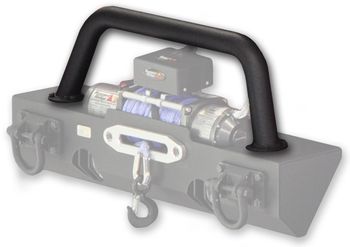 Jeep Wrangler XHD Textured Black Front Bumper Tubular Hoop Over Rider (1976-2018)