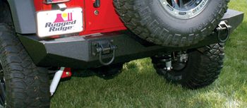 Jeep Wrangler XHD Textured Black Rear Bumper (2007-2018)