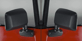 Jeep Wrangler YJ Black Side Mirrors (Pair)