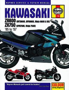 Kawasaki ZX600 ZX 750 Haynes Repair Manual (1985 - 1997)