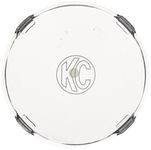 KC Hilites 6" Round Clear Acrylic Light Shields (Pair)