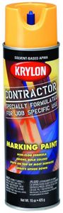 Krylon Contractor Marking APWA Safe Yellow Paint (15 oz)