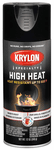 Krylon High Heat Satin Black Spray Paint (12 oz.)