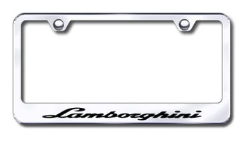Lamborghini Laser Etched Stainless Steel License Plate Frame