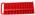 Red Large Magnetic 1/2" 22 Piece Socket Tray