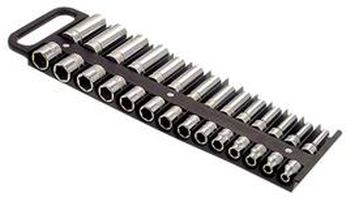 Black Large Magnetic 3/8" 28 Socket Holder Tray