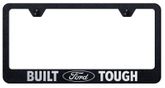 Built Ford Tough Textured Black Stainless Steel Laser Etched License Plate Cover