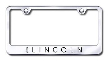 Lincoln Laser Etched Stainless Steel License Plate Frame